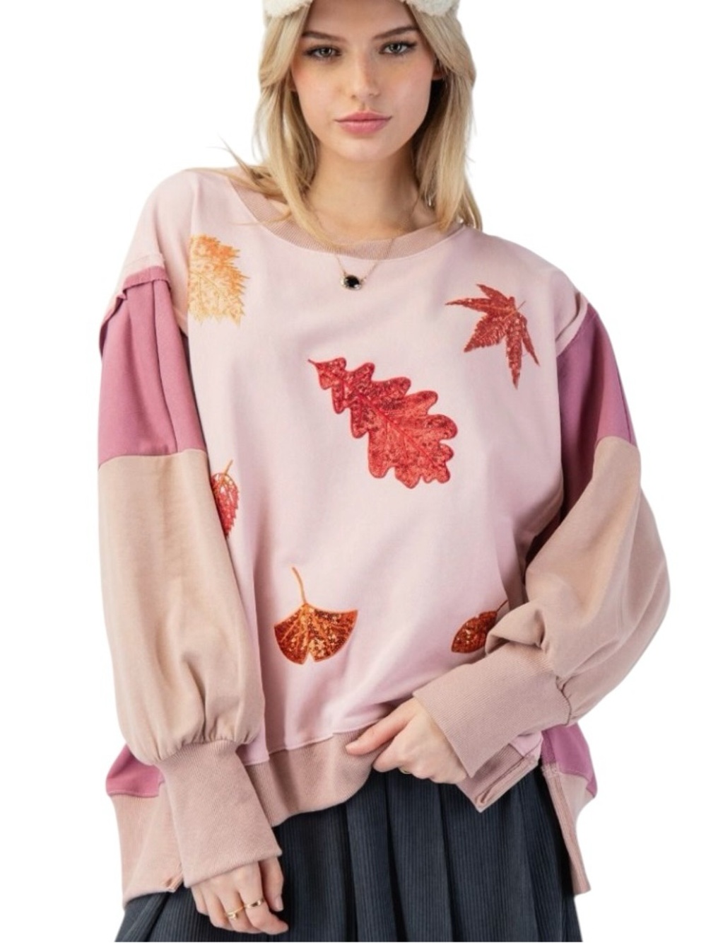 250: EASEL NWT SWEATSHIRT PINK MARVELOUS (C)